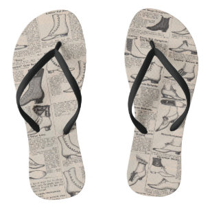 Chanclas Catálogo de publicidad de zapatos antiguos