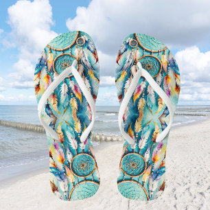 Chanclas Catcher del Boho American Indian Dream, acuarela