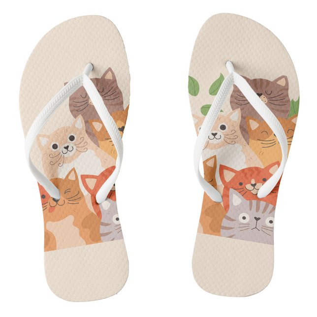 Chanclas Cats Cuadros Flip Flops (Subido por el creador)