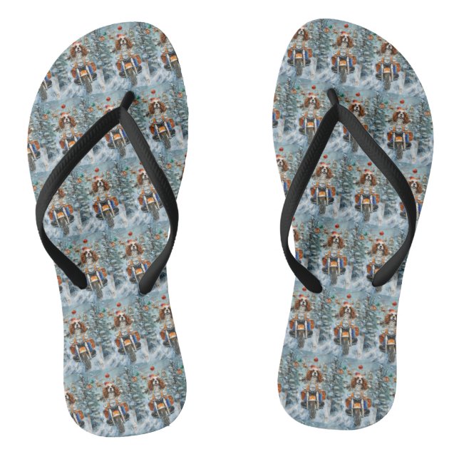 Chanclas Cavalier King Charles Spaniel Navidad (Plantilla)