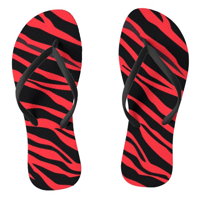 Chanclas Cebra Roja Rayada (Plantilla)