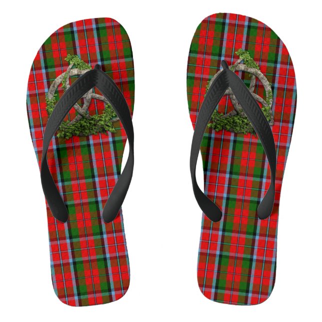 Chanclas Céltico Trinity Knot Y Clan MacNaughton Tartán (Plantilla)