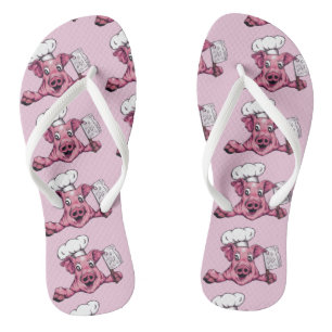 Chanclas Cerdito El Maníaco Hamicidal Divertido Arte Origin