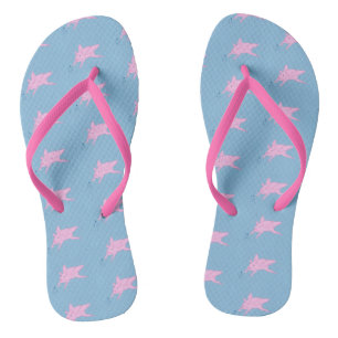 Chanclas Cerdos rosados que rompen las estrellas mágicas