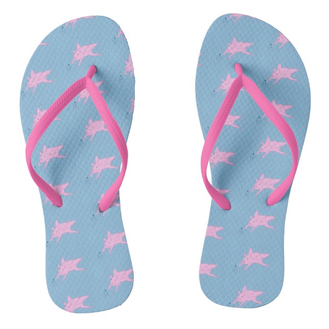 Chanclas Cerdos rosados que rompen las estrellas mágicas (Plantilla)