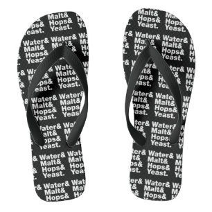 Chanclas Cerveza = Agua y Malta, copas y levadura.