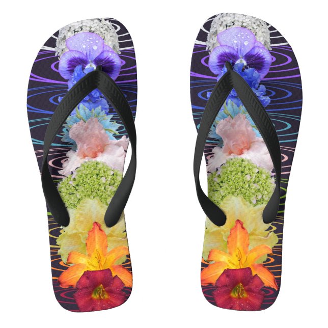 Chanclas Chakra Flores Zen Meditación (Plantilla)