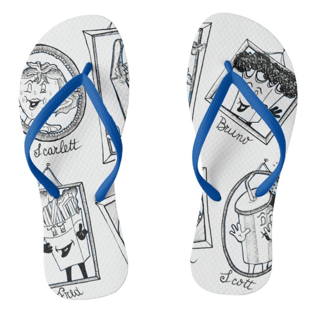Chanclas 'Charles pals' Royal Blue Flip Flops (Plantilla)