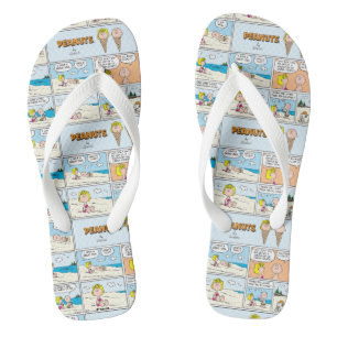 Chanclas Charlie Brown Y Helados De Sally En La Playa