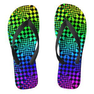 Chanclas Cheques revueltos por Kenneth Yoncich