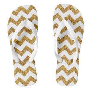 Chanclas Chevron de oro