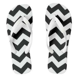 Chanclas Chevron negro