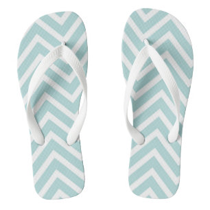 Chanclas Chevron turquesa