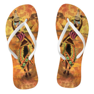 Chanclas Chica africano - Dibujo