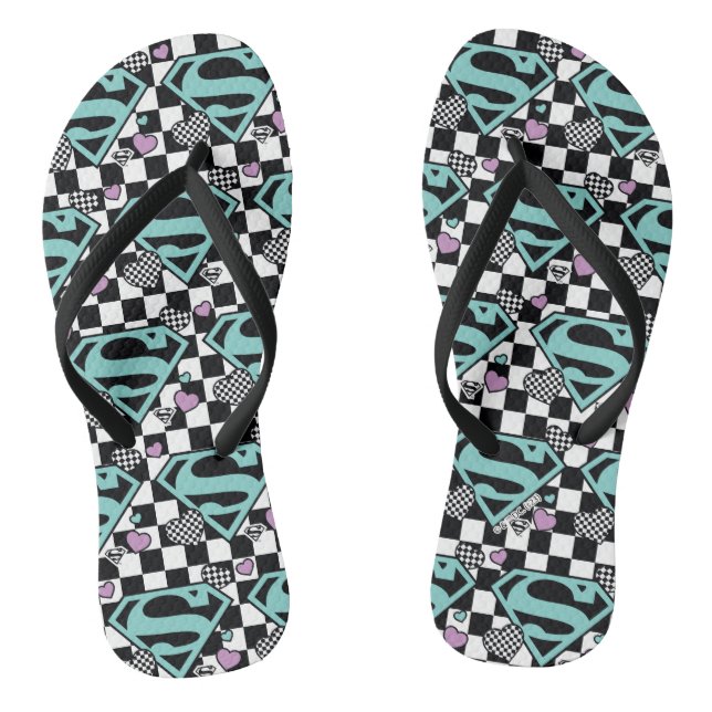 Chanclas Chica de patinaje Supergirl Hearts S-Shield (Plantilla)