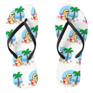 Chanclas Chica Labrador Amarillo Vacaciones de Verano Chanc