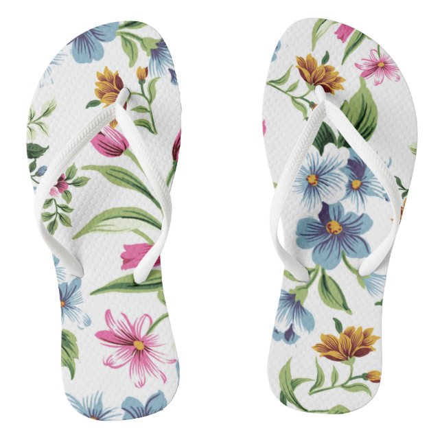 Chanclas Chinelo feminino floral (Plantilla)
