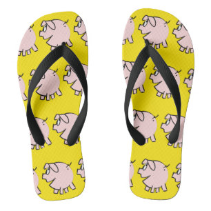 Chanclas Chistosa 3 Chancho de Dibujos Animados Elige Color