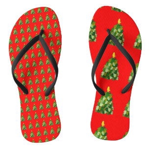 Chanclas Christmas Mitten Tree Flip Flop