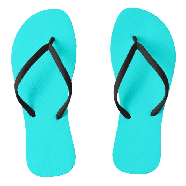 Chanclas Cian de color sólido (Plantilla)