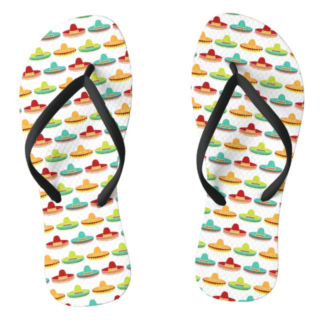 Chanclas Cinco de Mayo Sombrero Mariachi Cultura Mexicana (Plantilla)