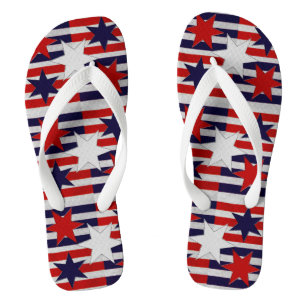 Chanclas Cinco Estrellas Patrióticas