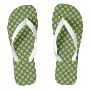 Chanclas Cinta de flores amarillas de Kenneth Yoncich