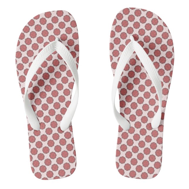 Chanclas Cinta de flores rosadas por Kenneth Yoncich (Plantilla)