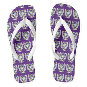 Chanclas Cinta de sensibilización contra el cáncer de vejig