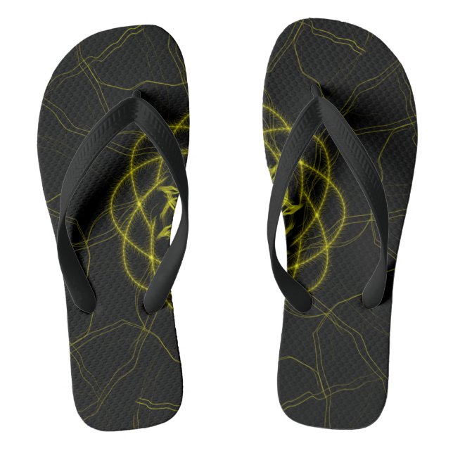 Chanclas Circuit Pulse – Arte fractal futurista (Plantilla)