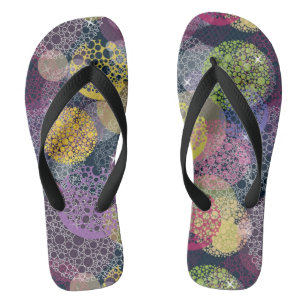 Chanclas Círculo lindo abstracto del lunar