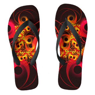 Chanclas Círculos coloridos Patrón de arte abstracto modern