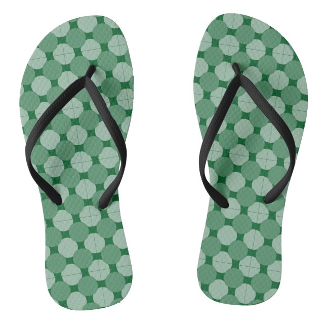 Chanclas - Círculos en baldosas (Plantilla)