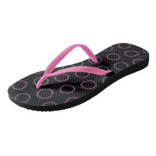 Chanclas Círculos rosados