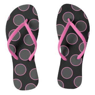 Chanclas Círculos rosados