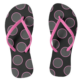 Chanclas Círculos rosados