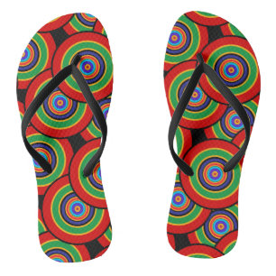 Chanclas Círculos y anillos retro