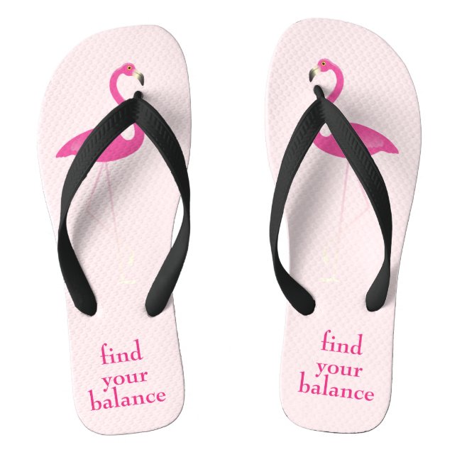 Chanclas Cita Buscar tu balance Flamingo rosa (Plantilla)