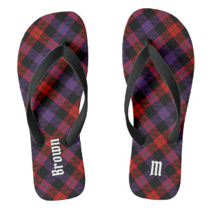 Chanclas Clan Brown Tartan