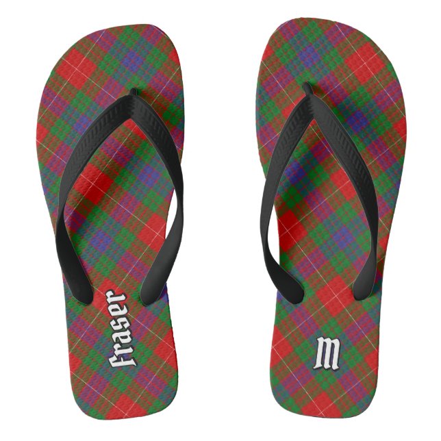 Chanclas Clan Fraser Tartan Flip Flops (Plantilla)