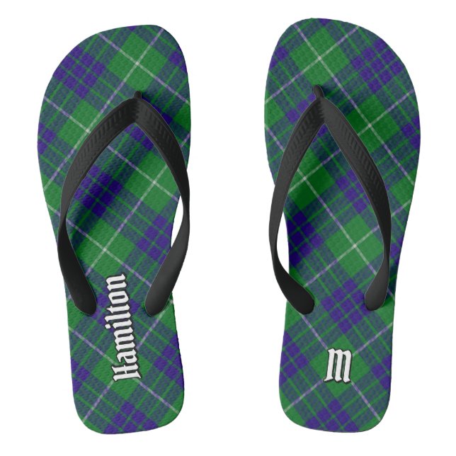 Chanclas Clan Hamilton Hunting Tartan Flip Flops (Plantilla)