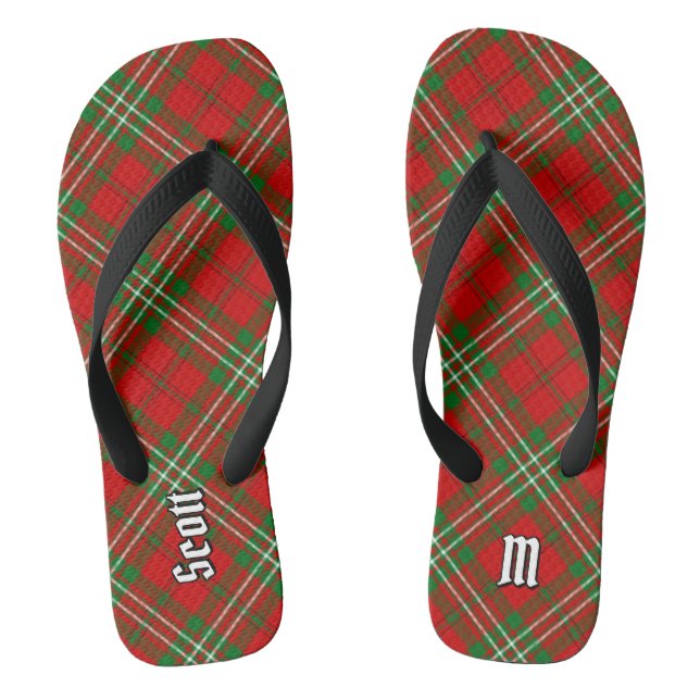 Chanclas Clan Scott Red Tartan Flip Flops (Plantilla)