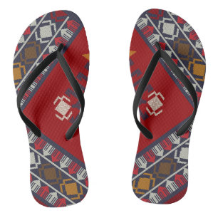 Chanclas Clásico de vintage geométrico de color lindo-elega