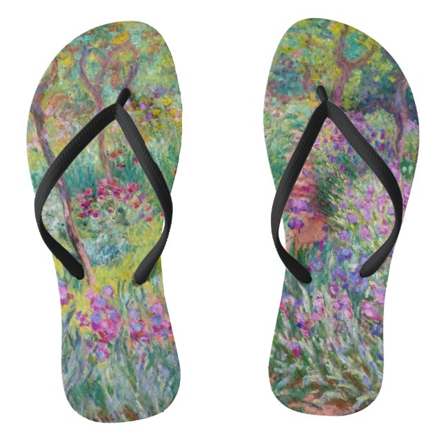 Chanclas Claude Monet - El jardín del Iris en Giverny (Plantilla)