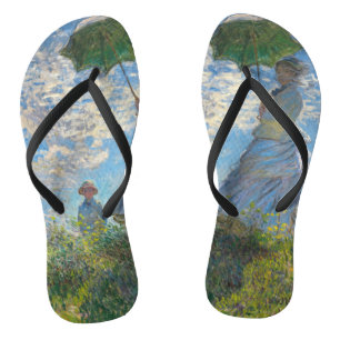 Chanclas Claude Monet - El paseo, mujer con sombrilla