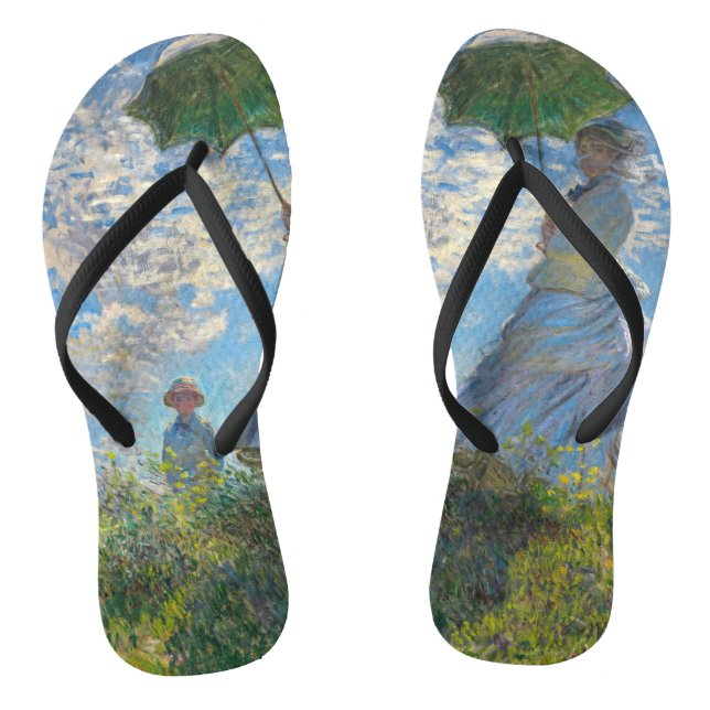 Chanclas Claude Monet - El paseo, mujer con sombrilla (Plantilla)