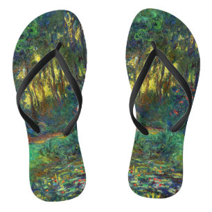 Chanclas Claude Monet - Esquina de un estanque con naves ac