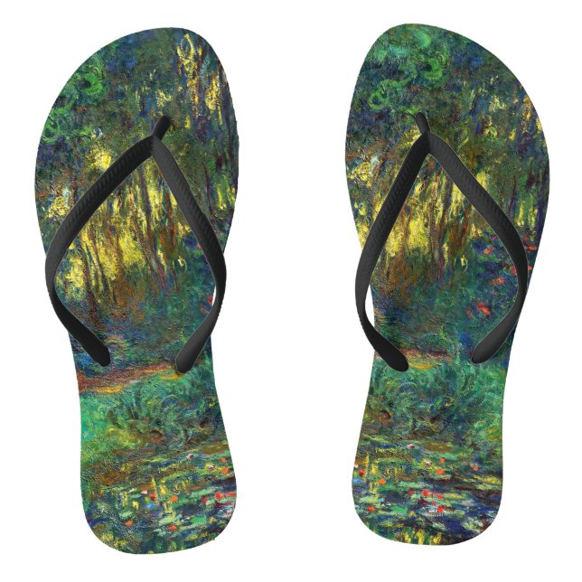 Chanclas Claude Monet - Esquina de un estanque con naves ac (Plantilla)