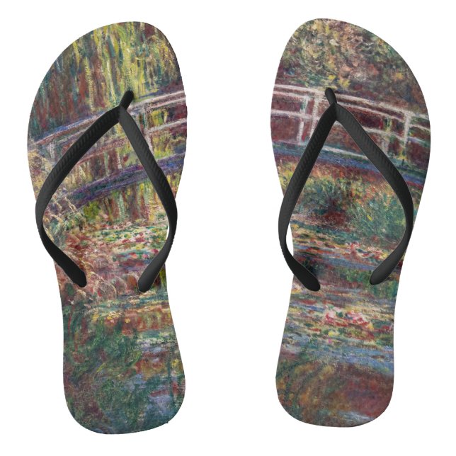 Chanclas Claude Monet - estanque de Lily del Agua, Armonía  (Plantilla)