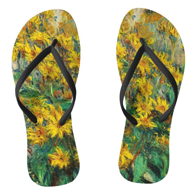 Chanclas Claude Monet - Flores de alcachofa de Jerusalén (Plantilla)